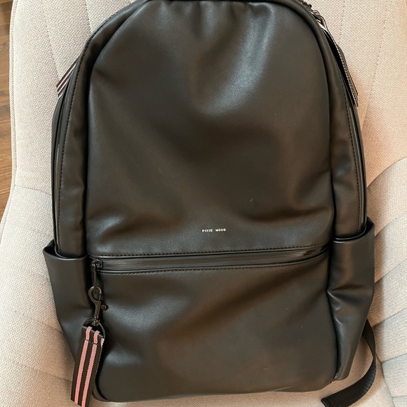 Pixie Mood Black Leather Backpack - Picture 2 of 4